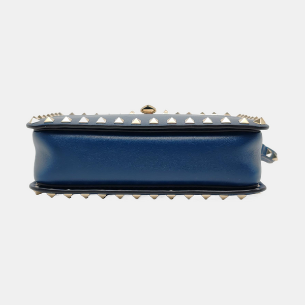Calfskin Shoulder Bag Blue