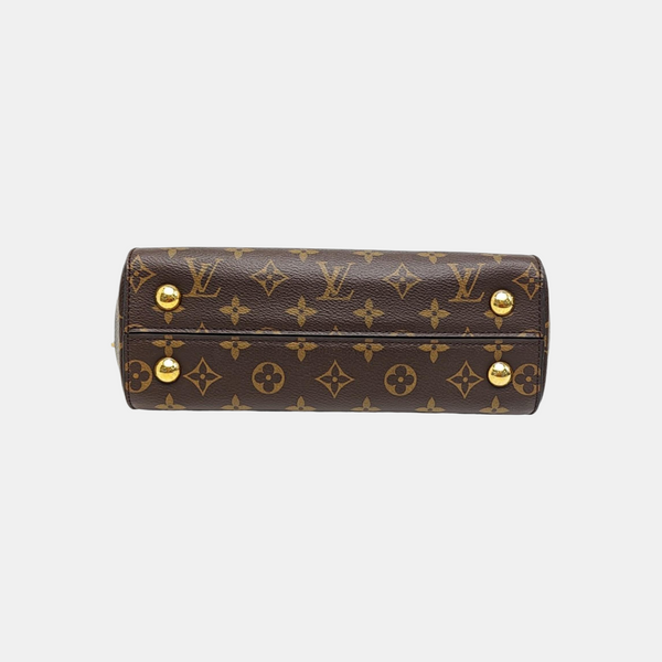 CLUNY Monogram Coated Canvas Brown