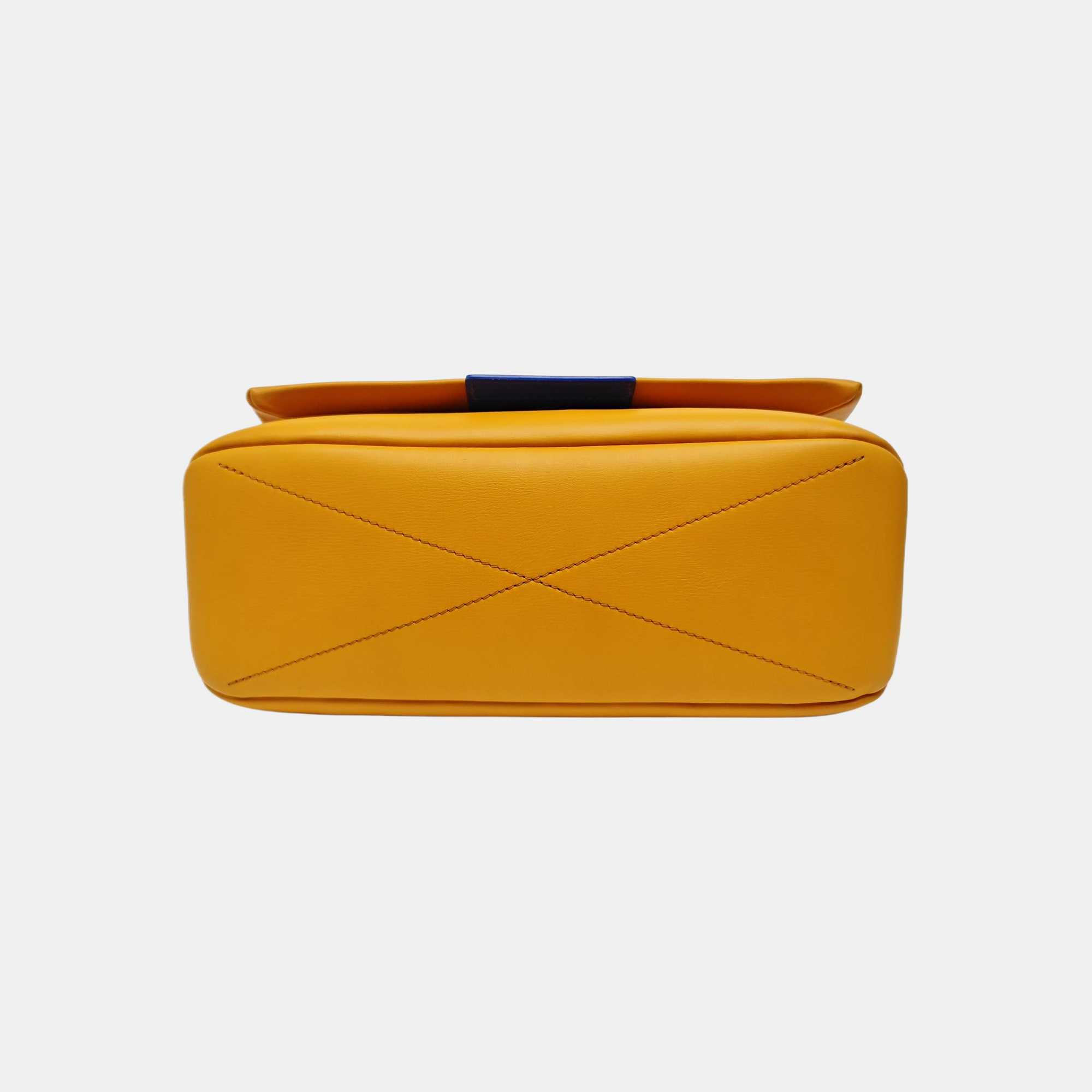 Calfskin Shoulder Bag Yellow