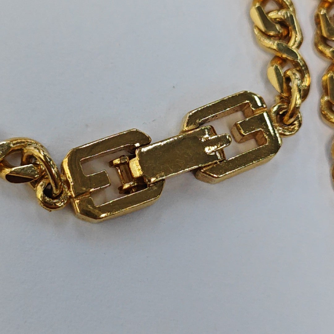 G Cube Metal Gold Necklace