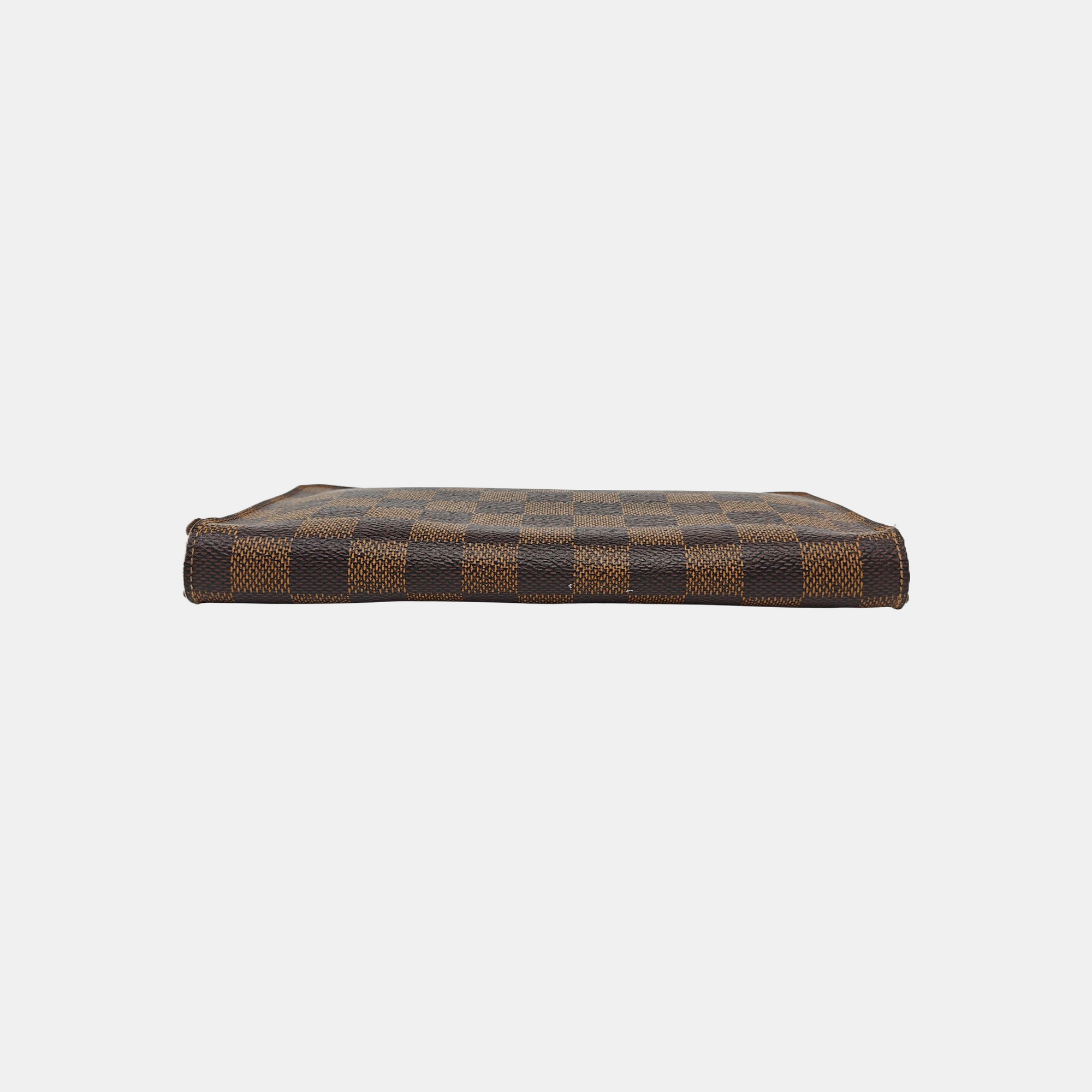 INSOLITE Damier Ebene Coated Canvas Brown Wallet