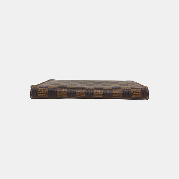 INSOLITE Damier Ebene Coated Canvas Brown Wallet