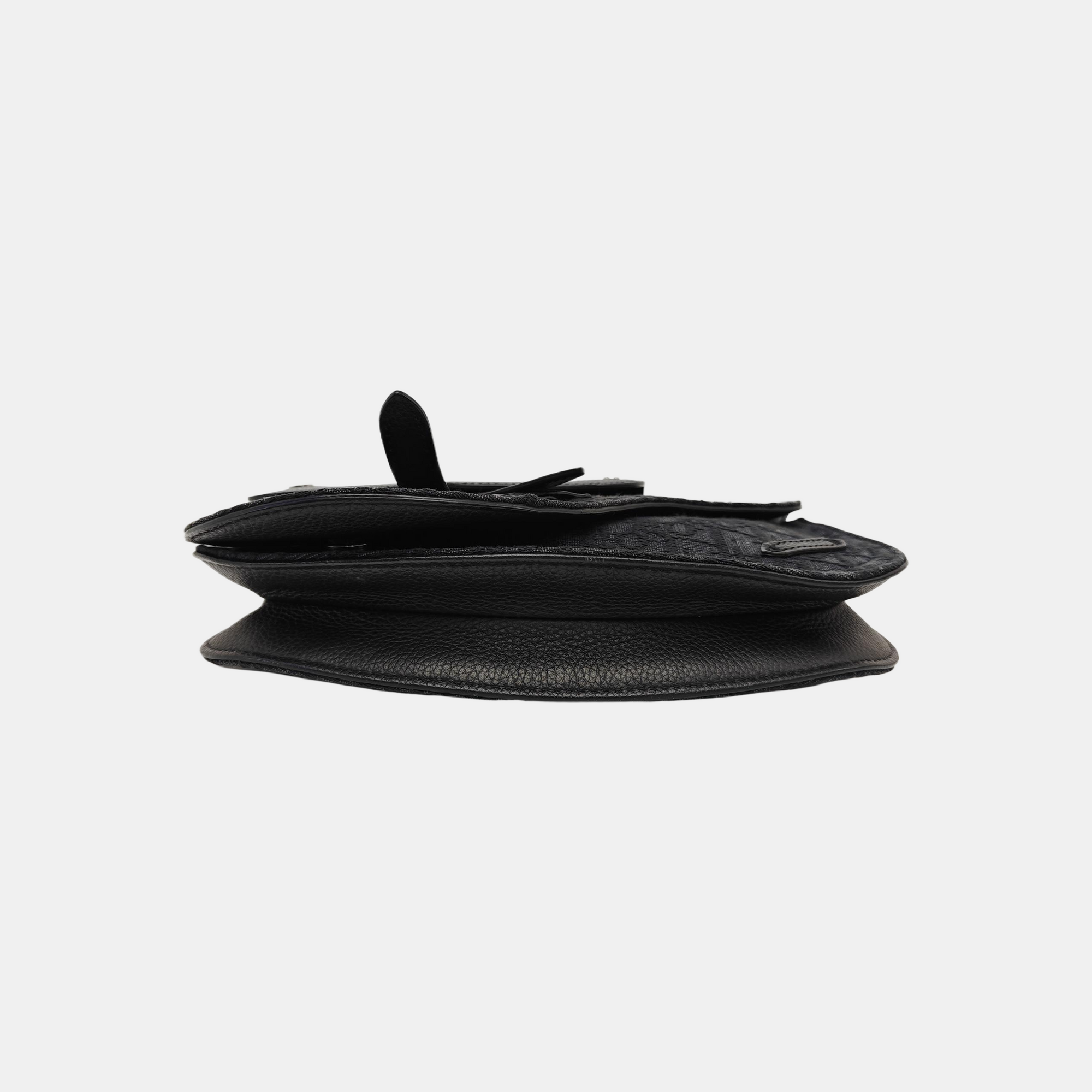 Saddle Small Oblique Canvas Black