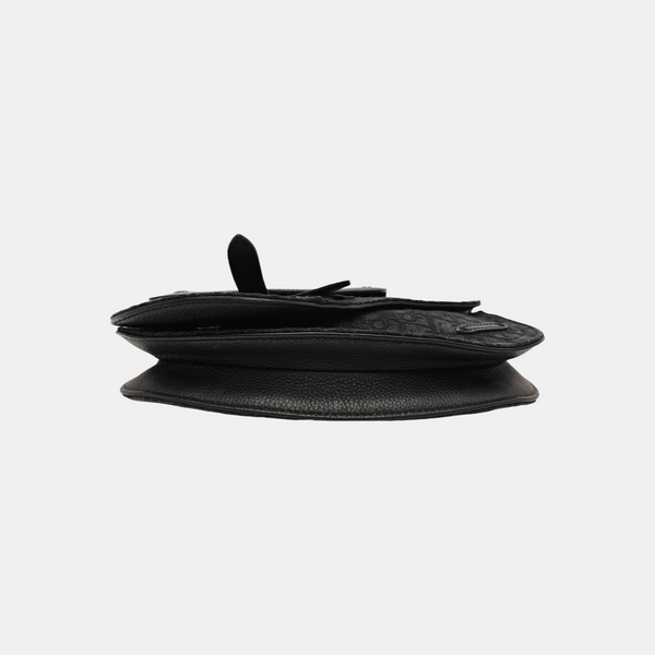 Saddle Small Oblique Canvas Black