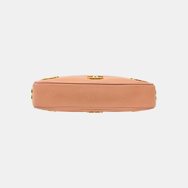 Grained Calfskin Tote Bag Pink