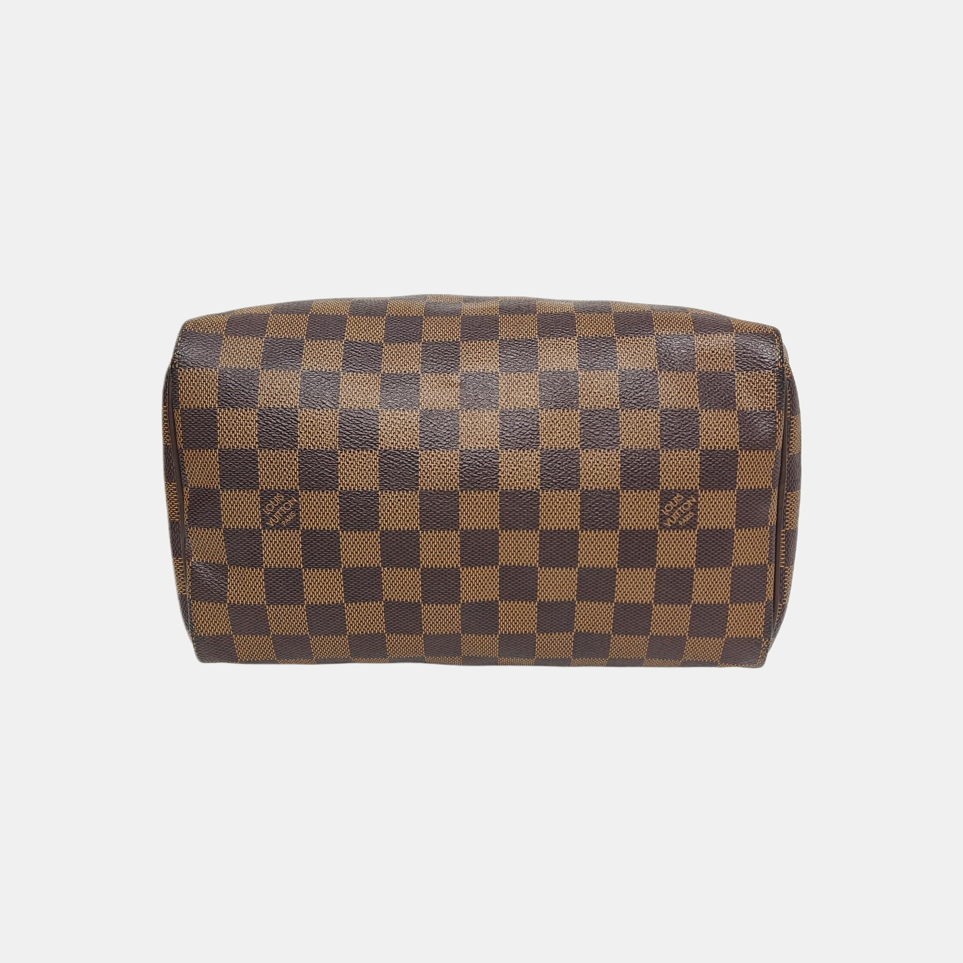 SPEEDY 25 Damier Ebene Coated Canvas Brown