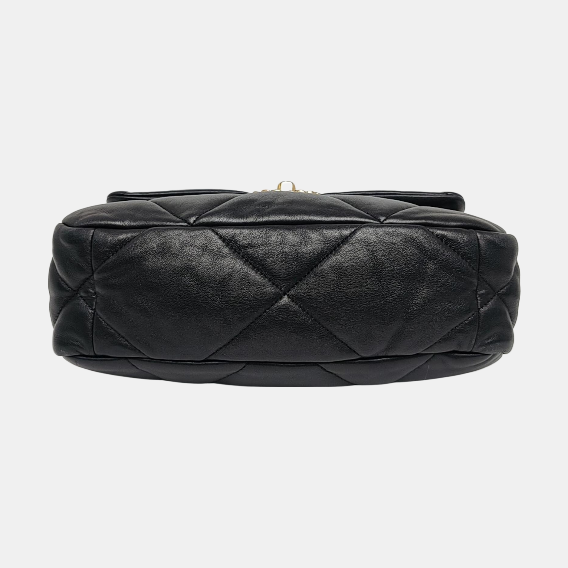 CHANEL 19 Small Quilted Lambskin Black
