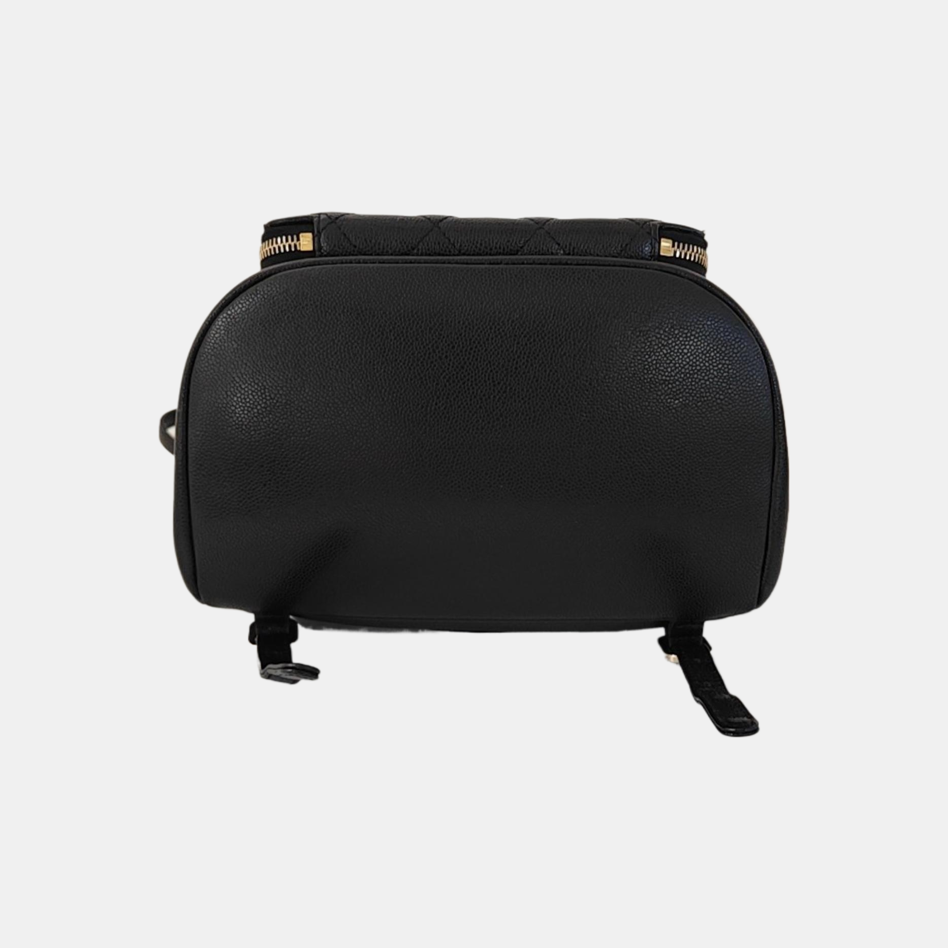 BUSINESS AFFINITY Medium Quilted Grained Calfskin Black