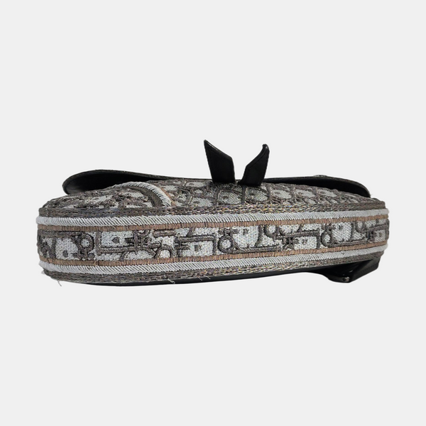Saddle Medium Oblique Fabric Gray