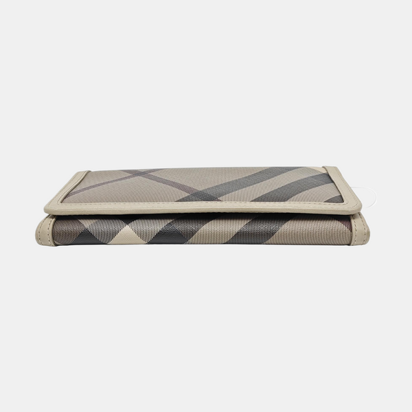 Coated Canvas Wallet Gray