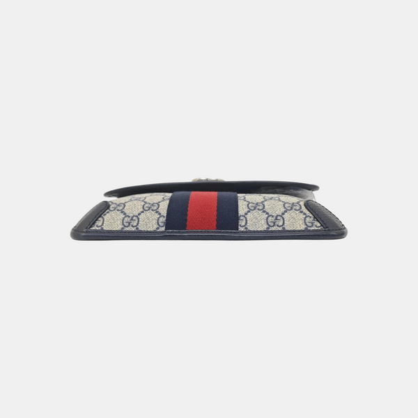 Ophidia Small Monogram Coated Canvas Beige