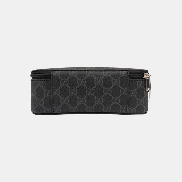 GG Supreme Monogram Coated Canvas Gray