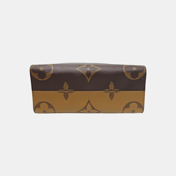 ONTHEGO MM Monogram Coated Canvas Brown