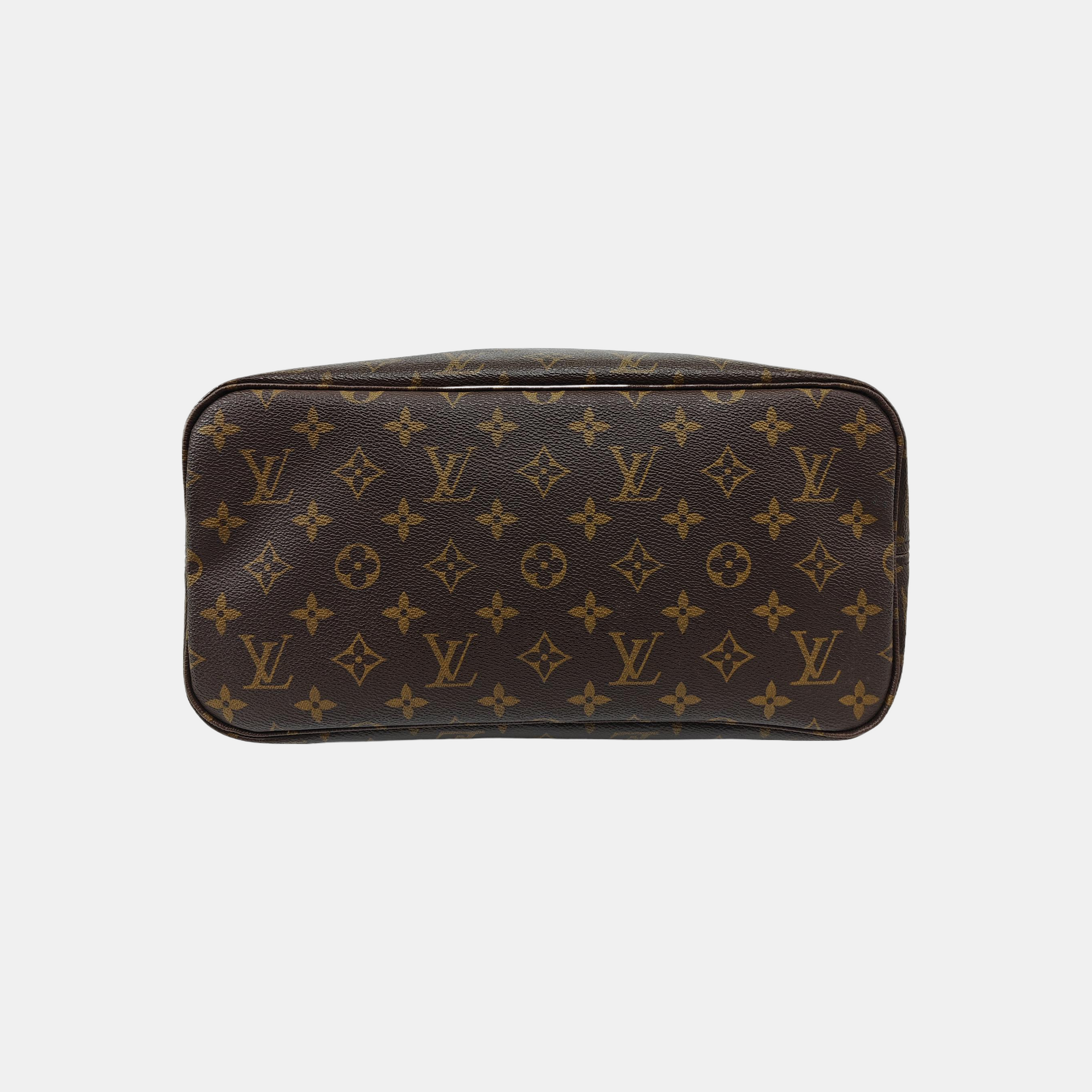 NEVERFULL MM Monogram Coated Canvas Brown