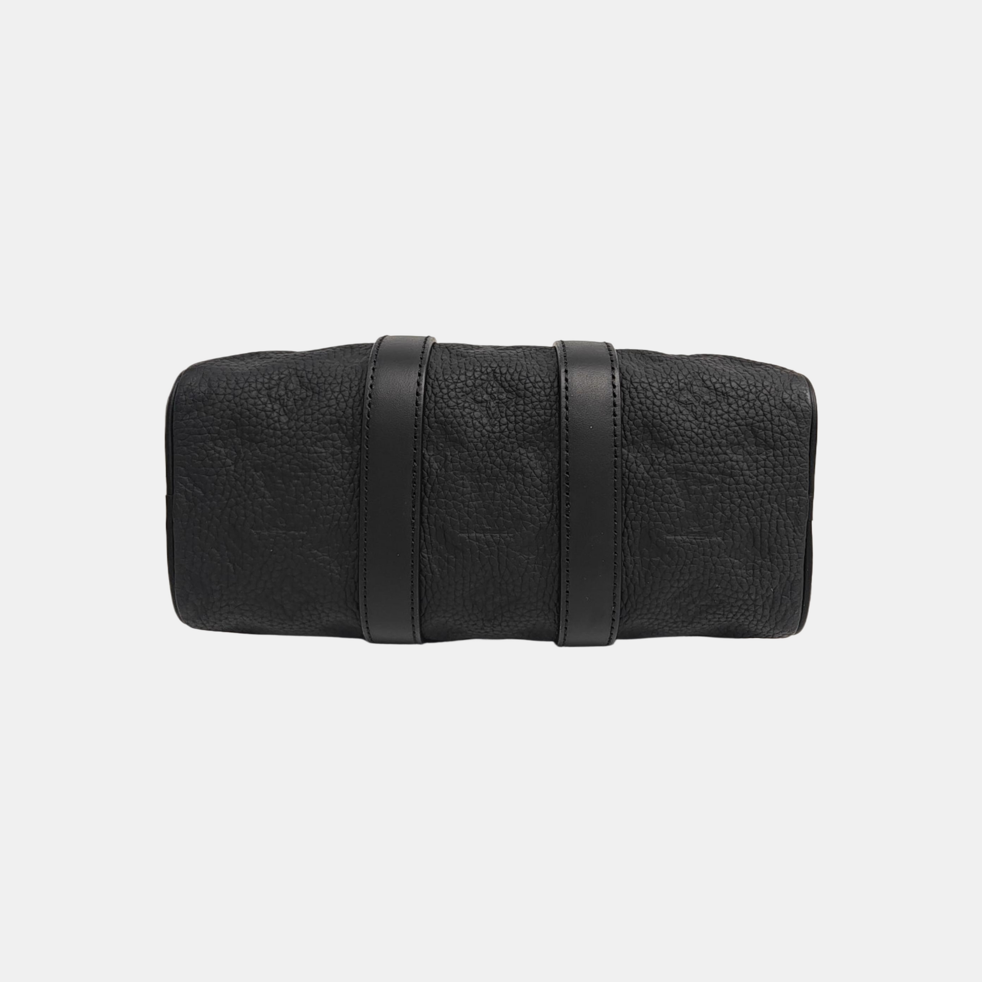 KEEPALL 25 Monogram Calfskin Black
