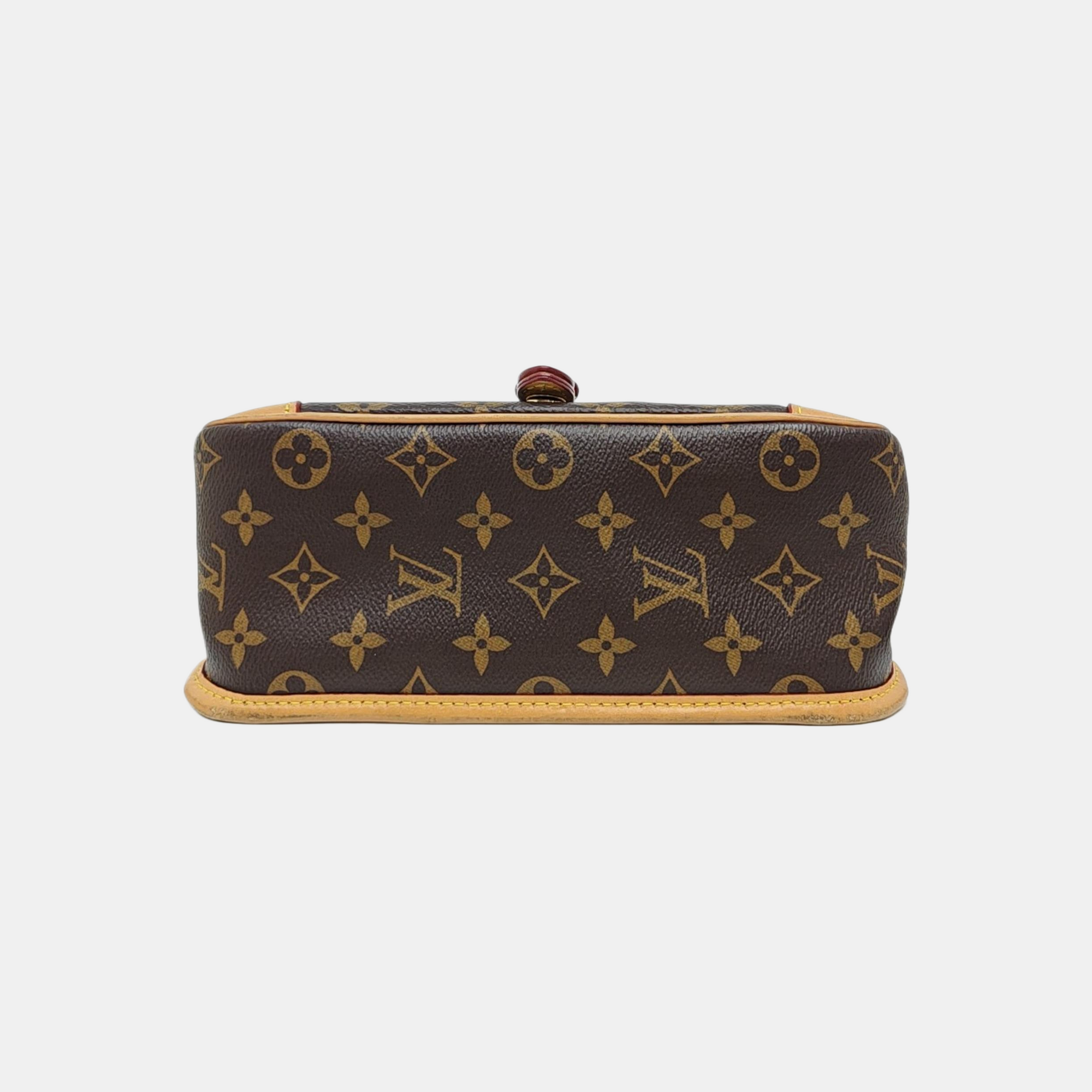 DIANE Monogram Coated Canvas Brown