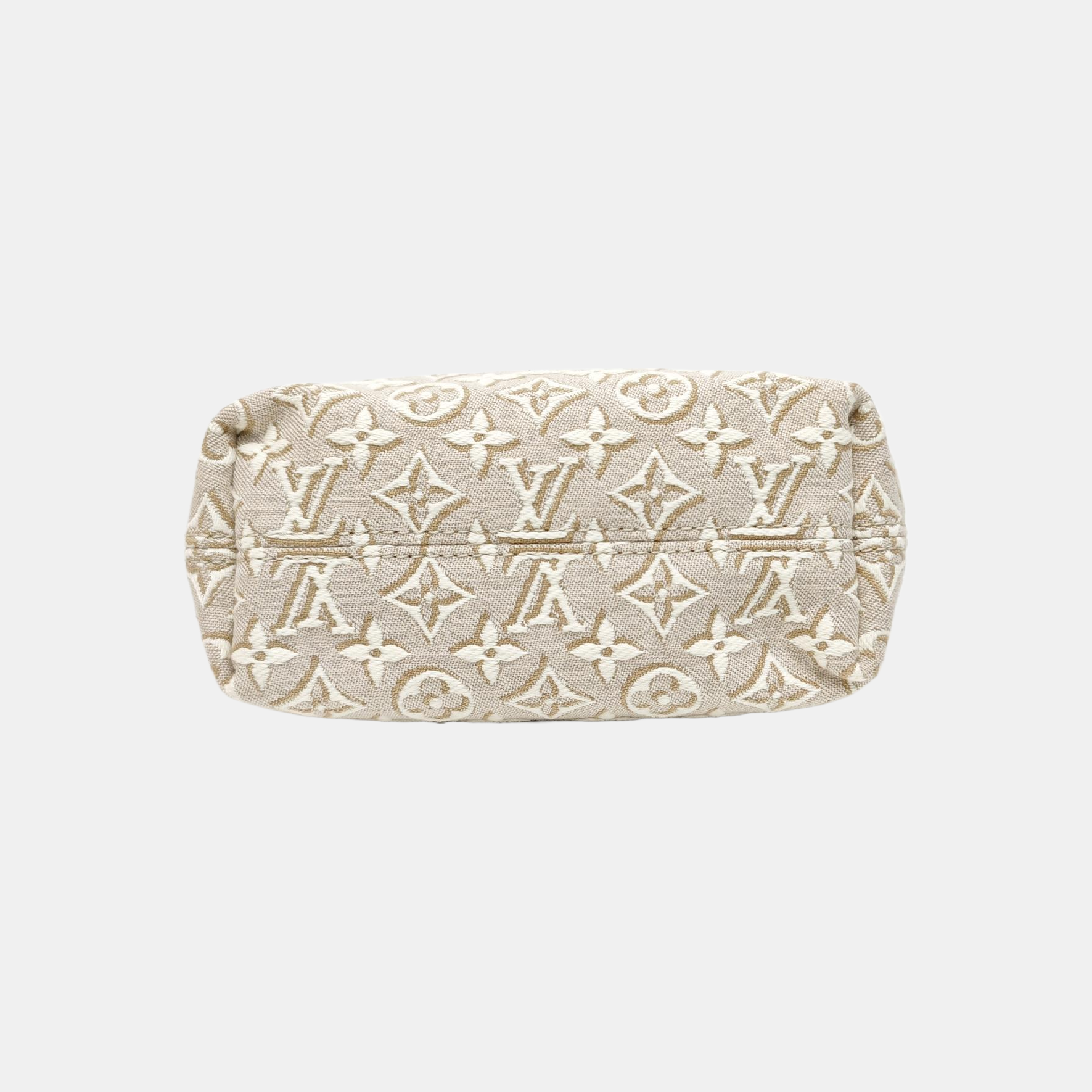 Monogram Fabric Top Handle Bag Gray