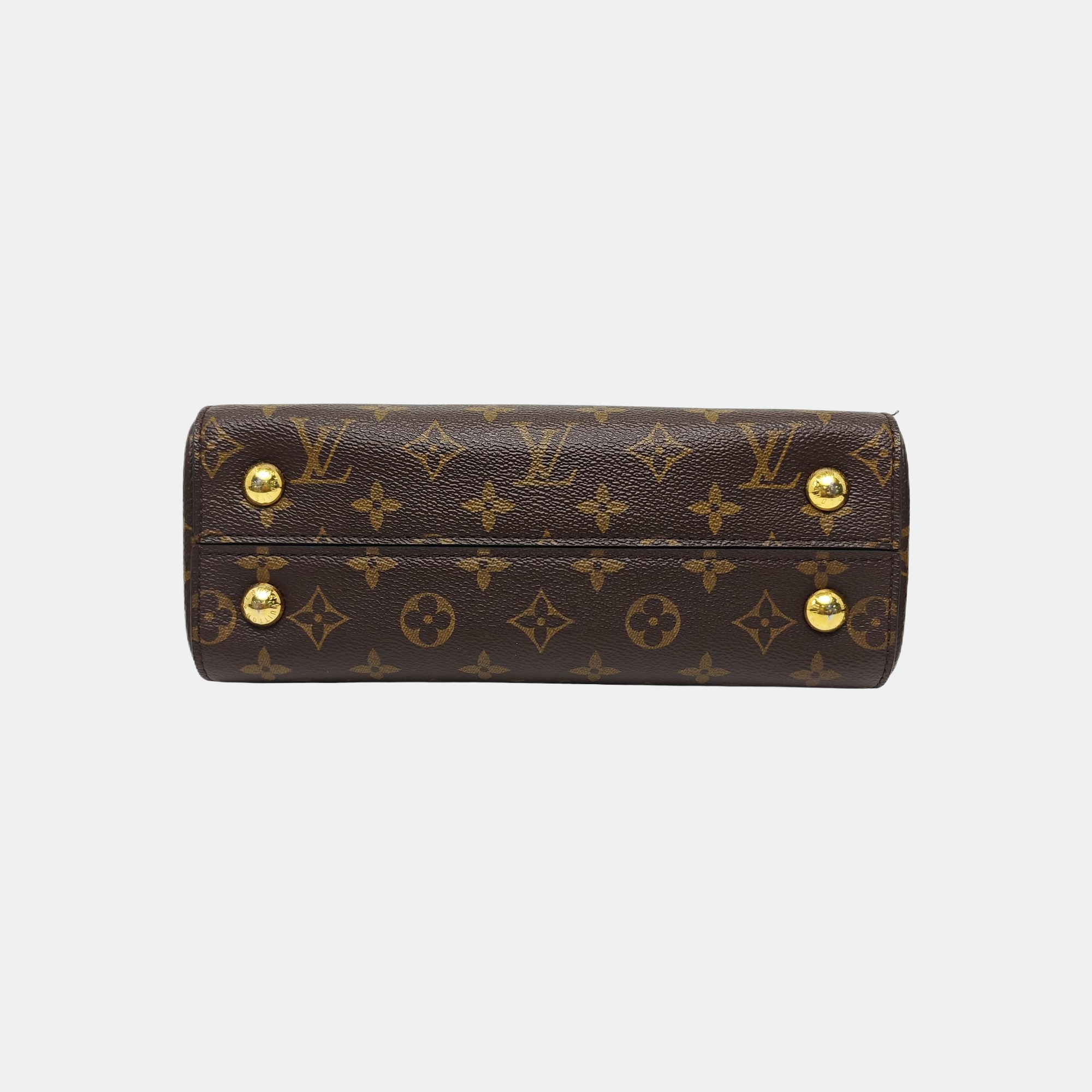 CLUNY PM Monogram Coated Canvas Brown