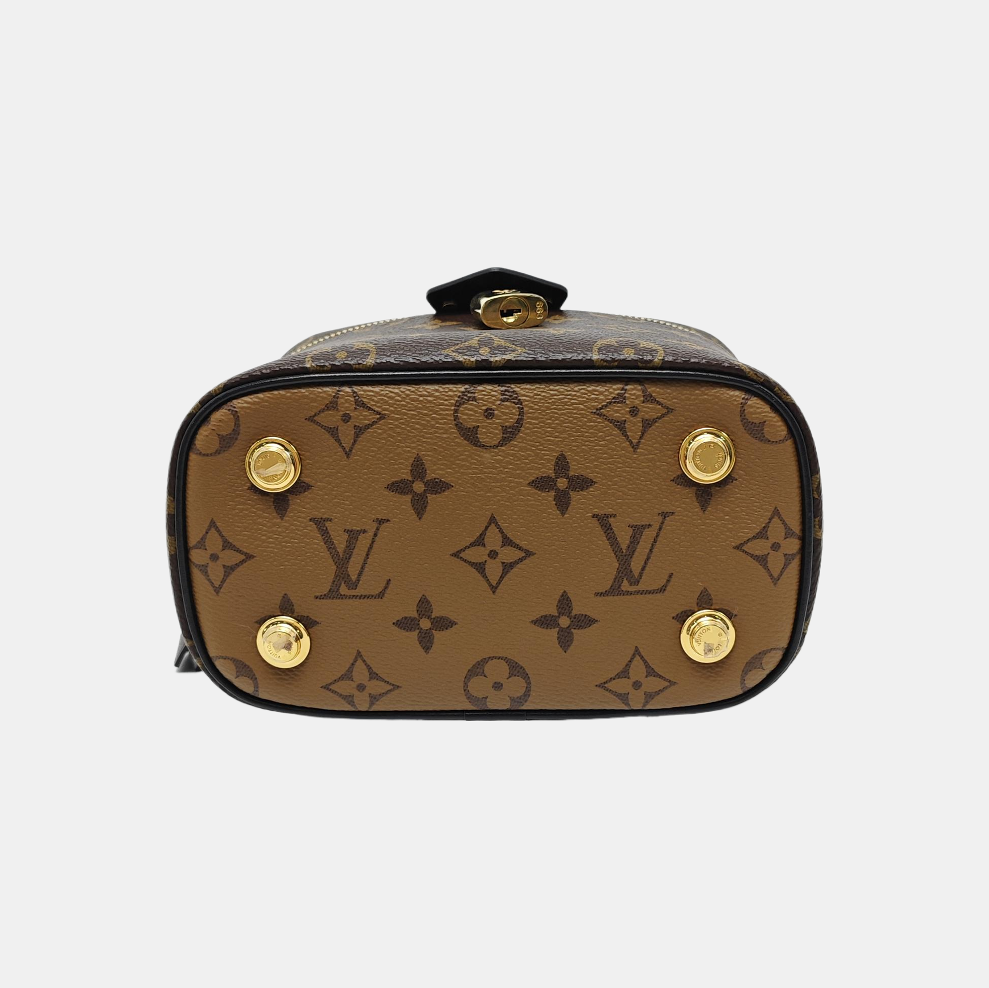Vanity Chain Pouch Monogram Coated Canvas Brown