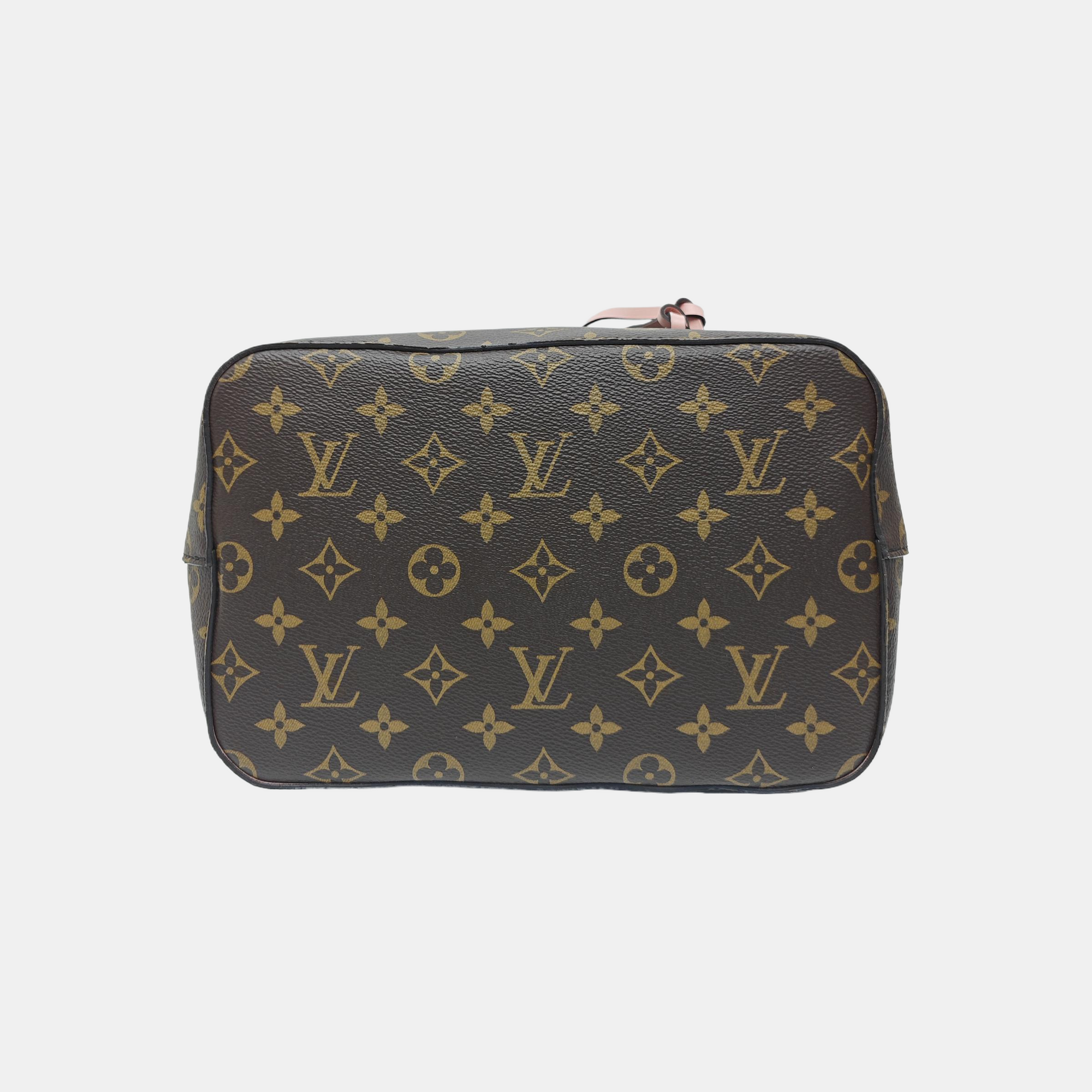 NÉONOÉ MM Monogram Coated Canvas Brown