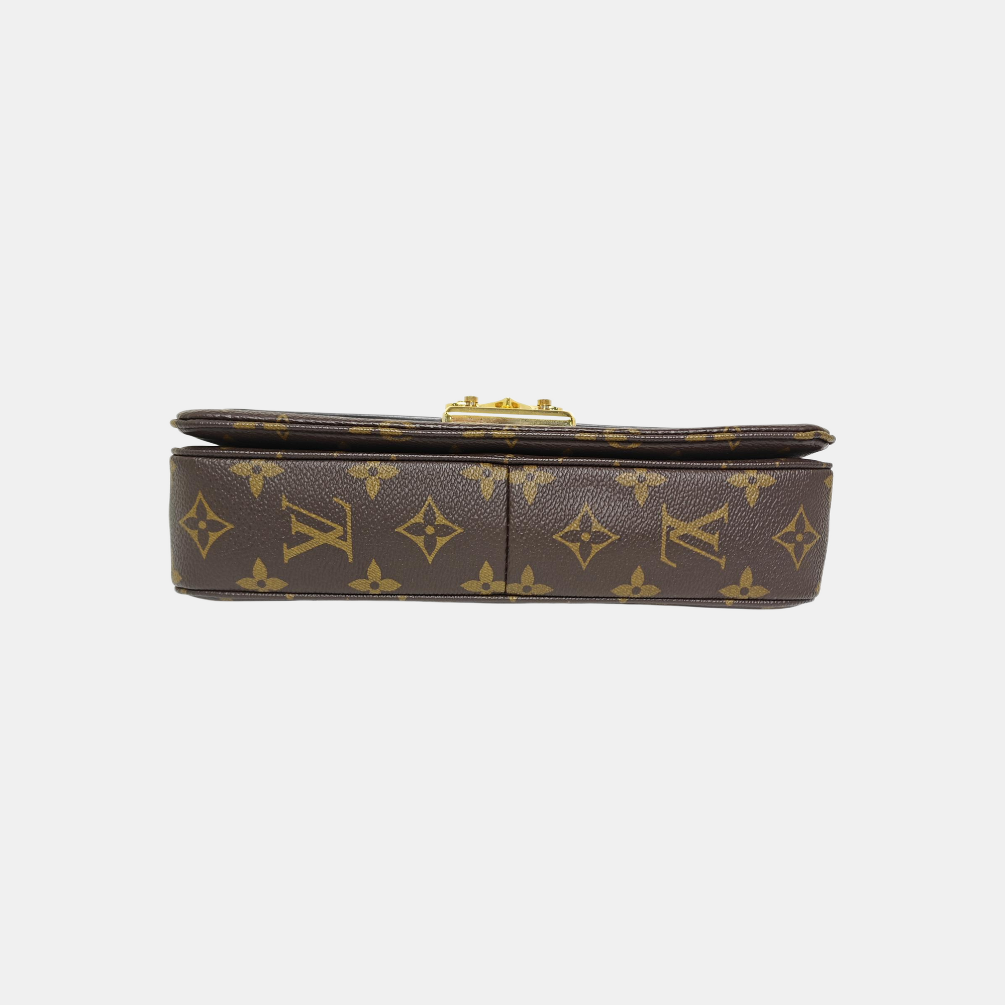 MARCEAU Monogram Coated Canvas Brown