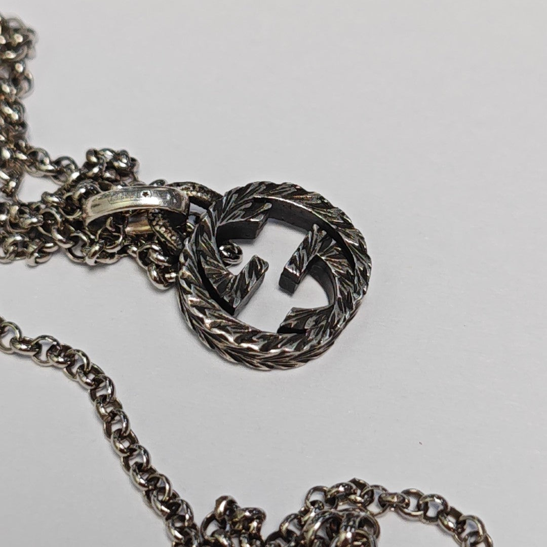 Interlocking G 925 Sterling Silver Necklace