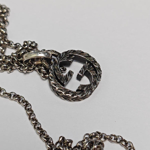 Interlocking G 925 Sterling Silver Necklace