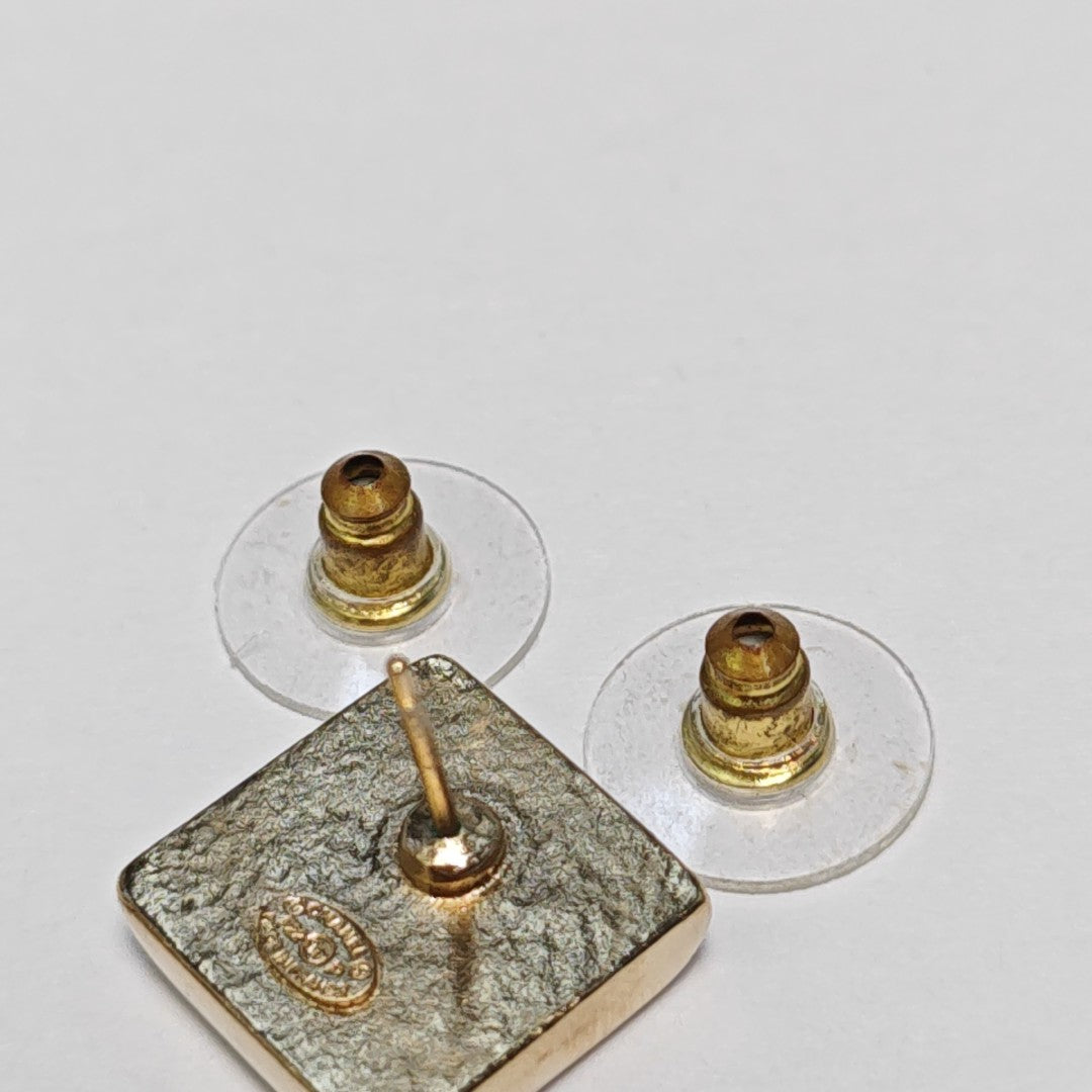 Metal Gold Stud Earrings