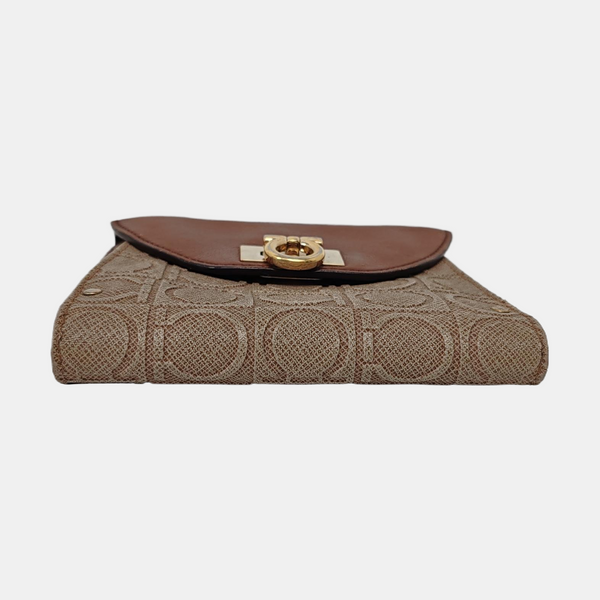 Gancio Calfskin Brown Wallet