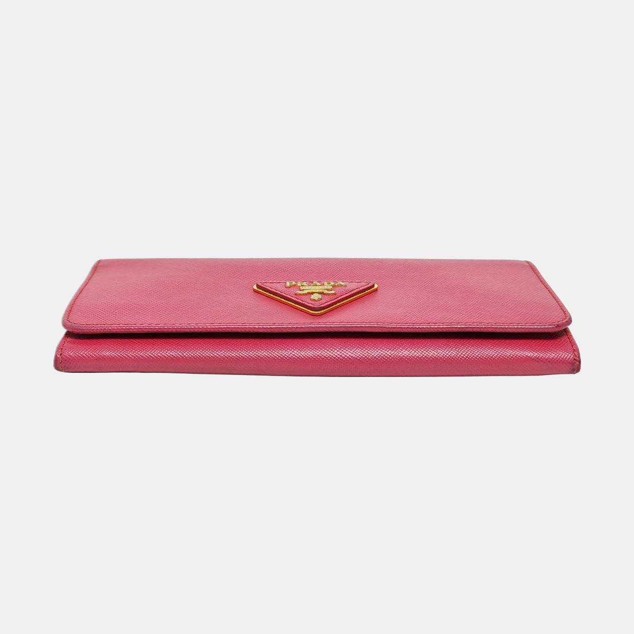 Fold Wallet Saffiano Calfskin Red Wallet