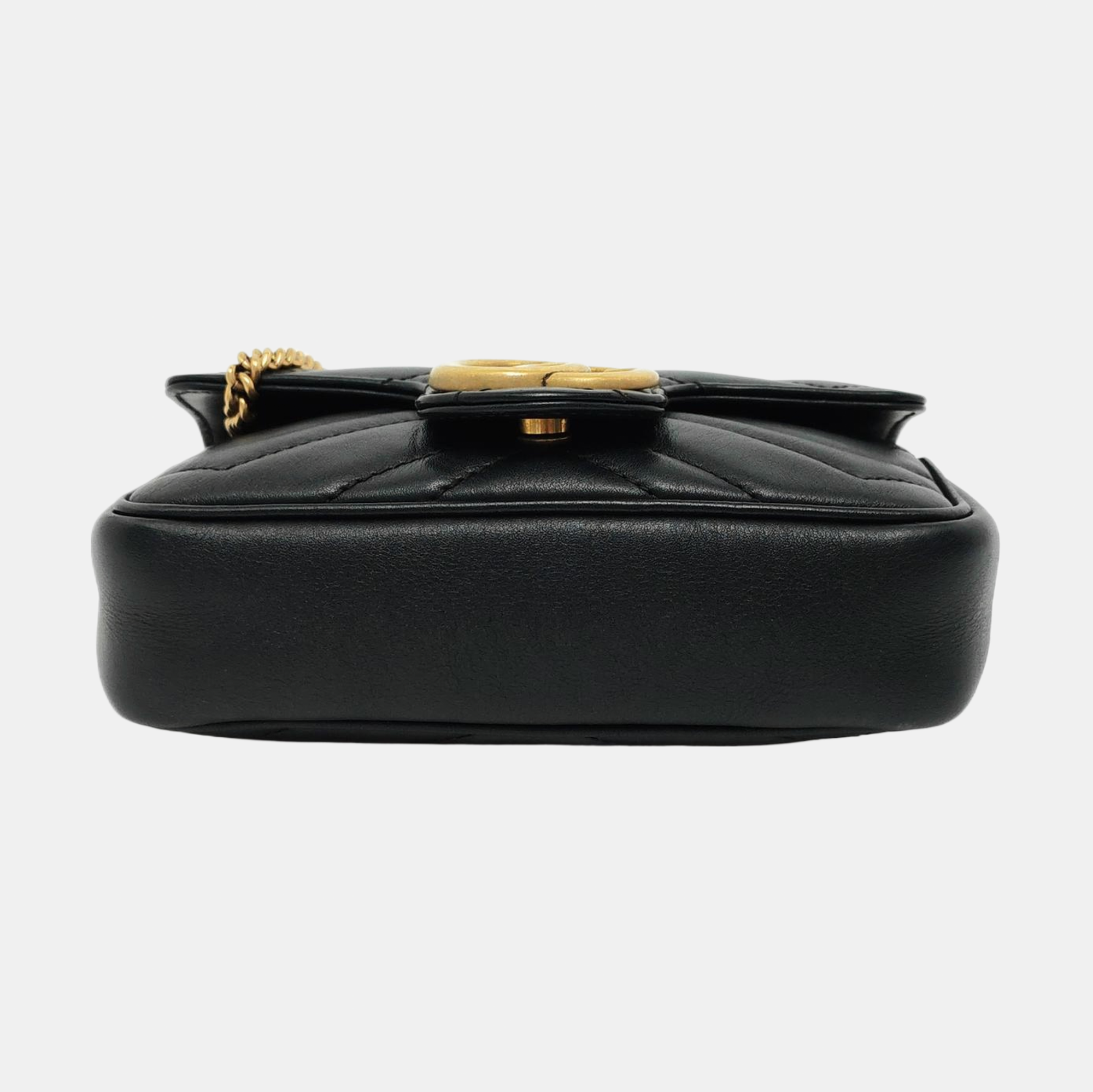 GG Marmont Mini Quilted Calfskin Black