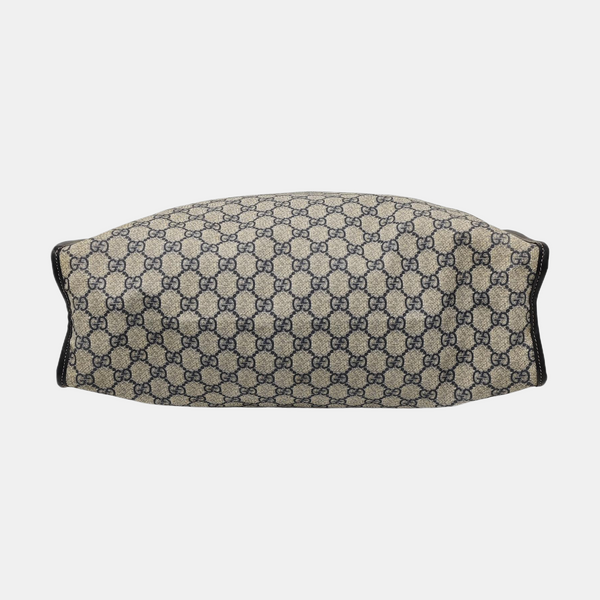 Monogram Coated Canvas Tote Bag Black