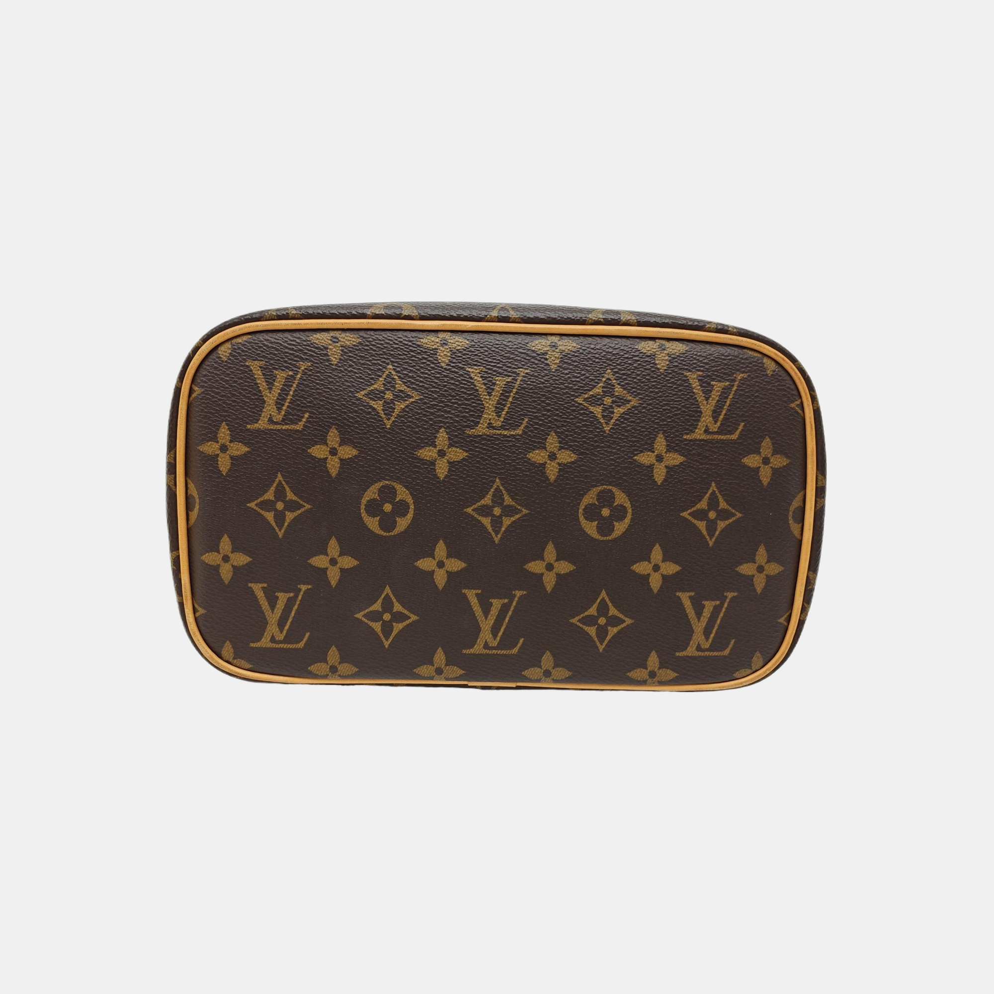 NICE Monogram Coated Canvas Brown