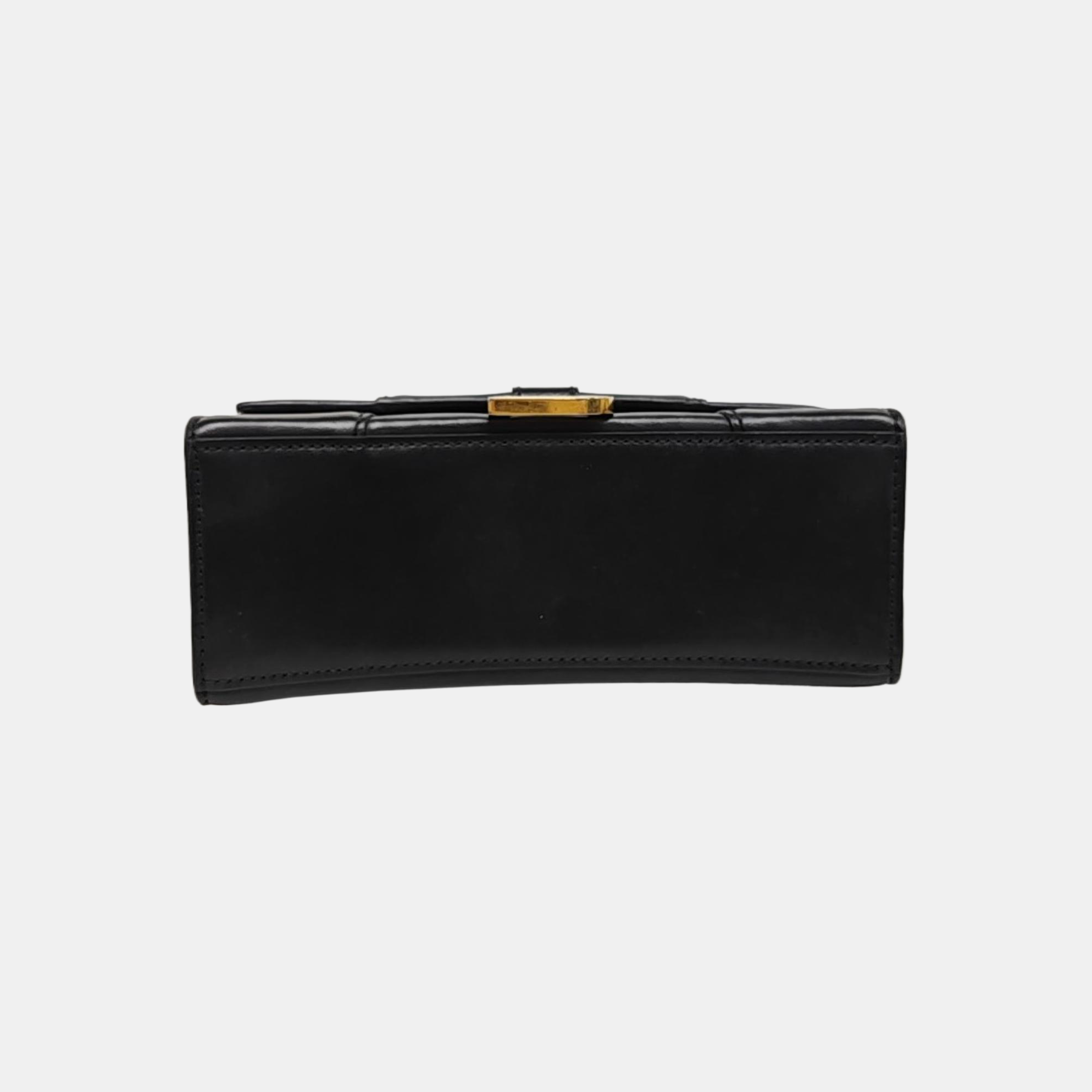 Hourglass S Calfskin Black