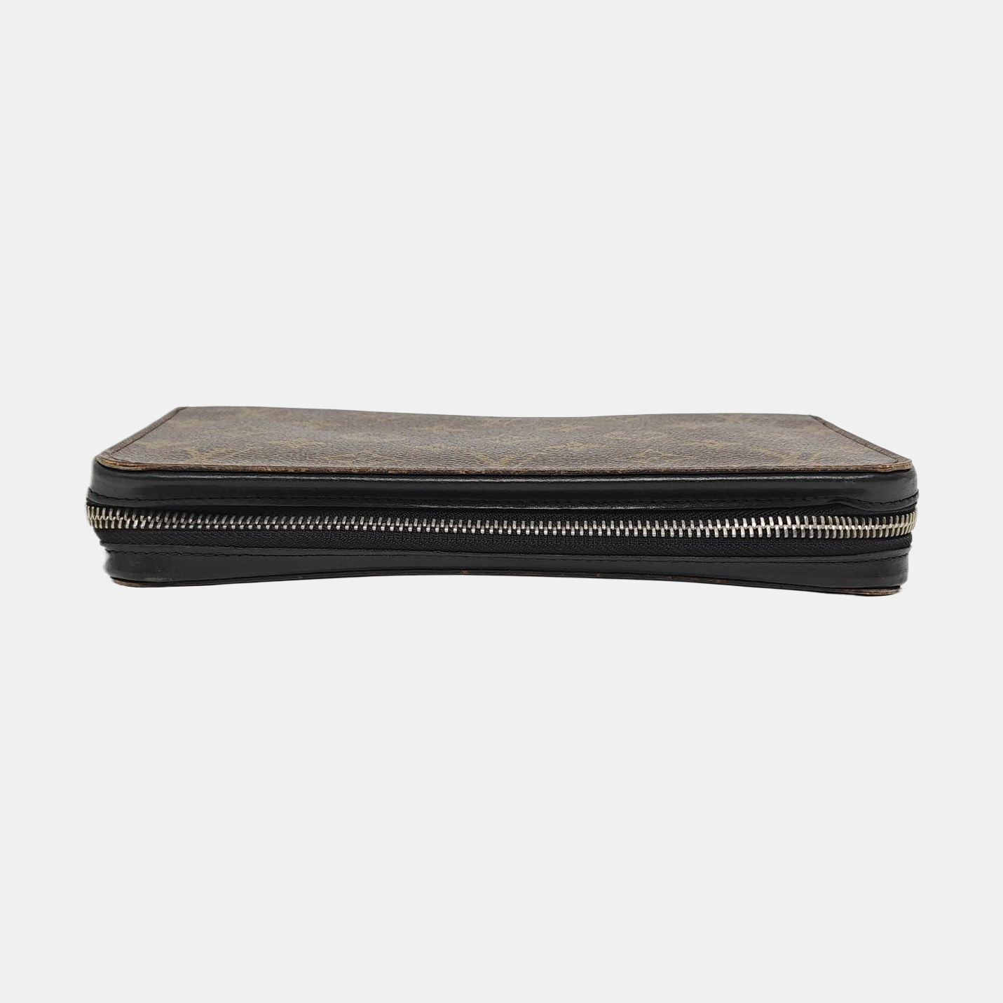 Monogram Coated Canvas Wallet Brown