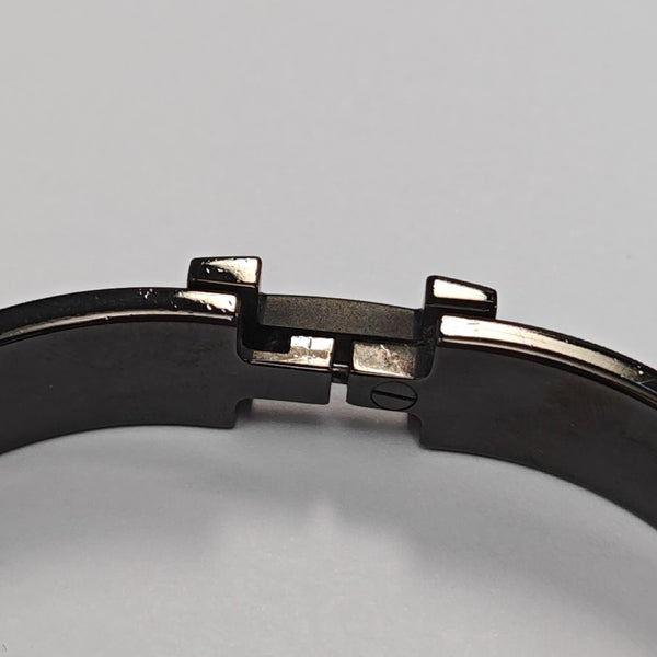 Clic Hh Metal Black Bangle
