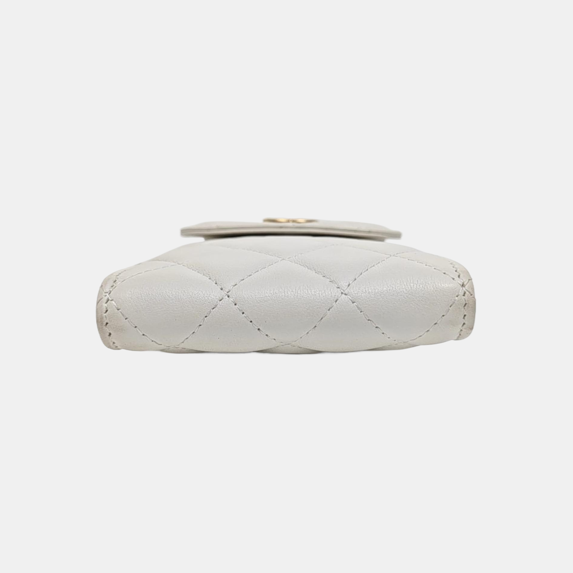 Quilted Calfskin White