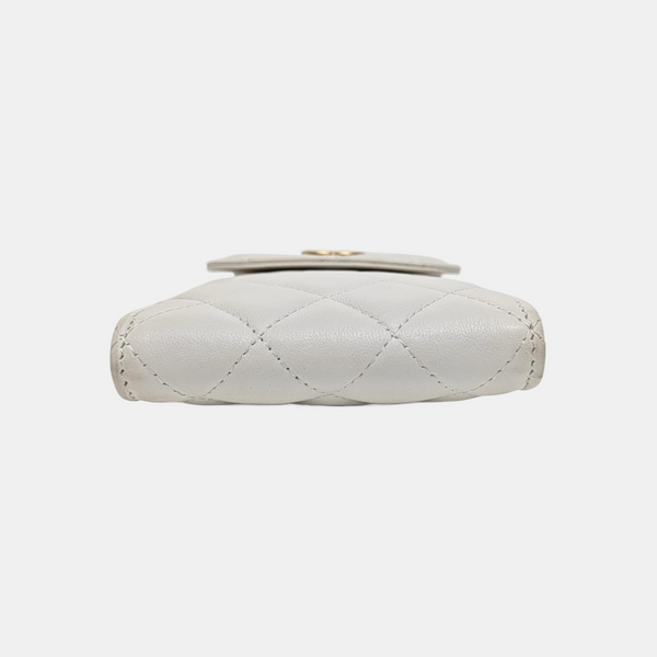 Quilted Calfskin White