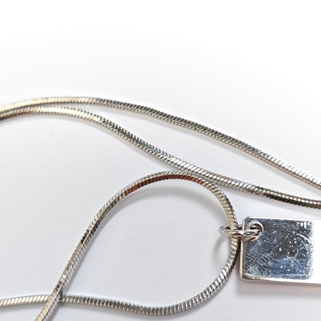 Trotter 2 Metal Silver Necklace