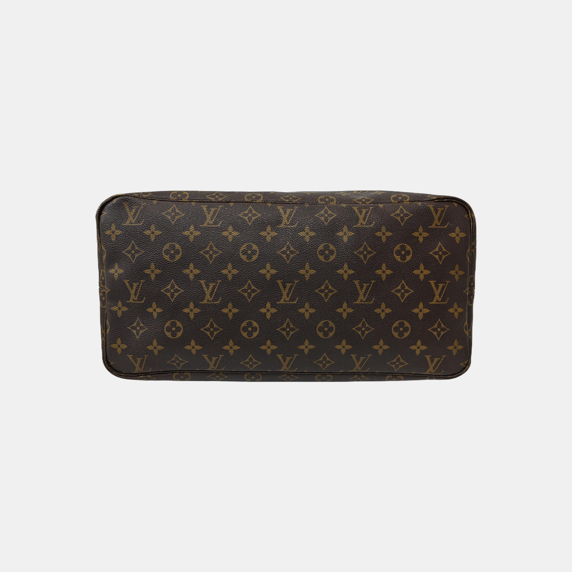 NEVERFULL GM Monogram Coated Canvas Brown