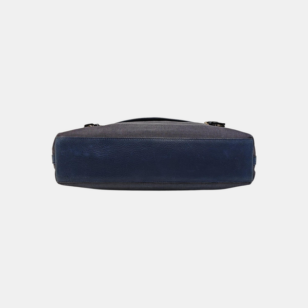 Fabric Shoulder Bag Blue