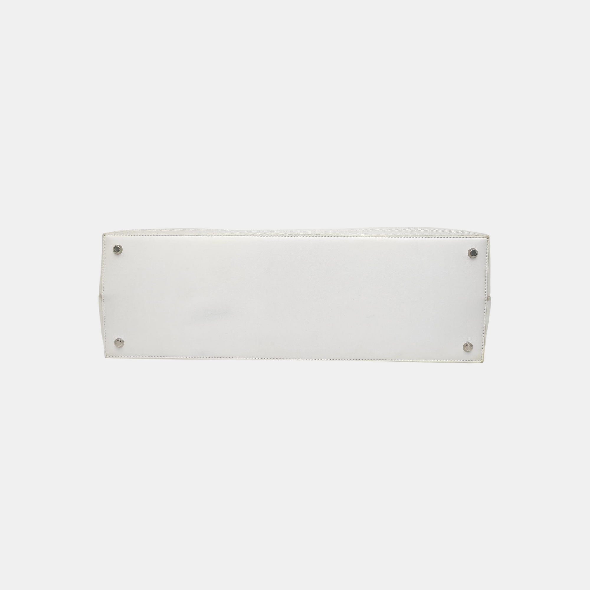 Lambskin Shoulder Bag Large White