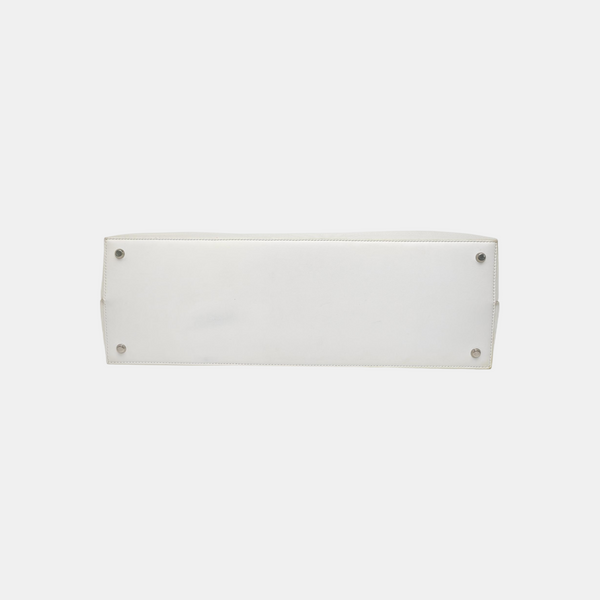 Lambskin Shoulder Bag Large White