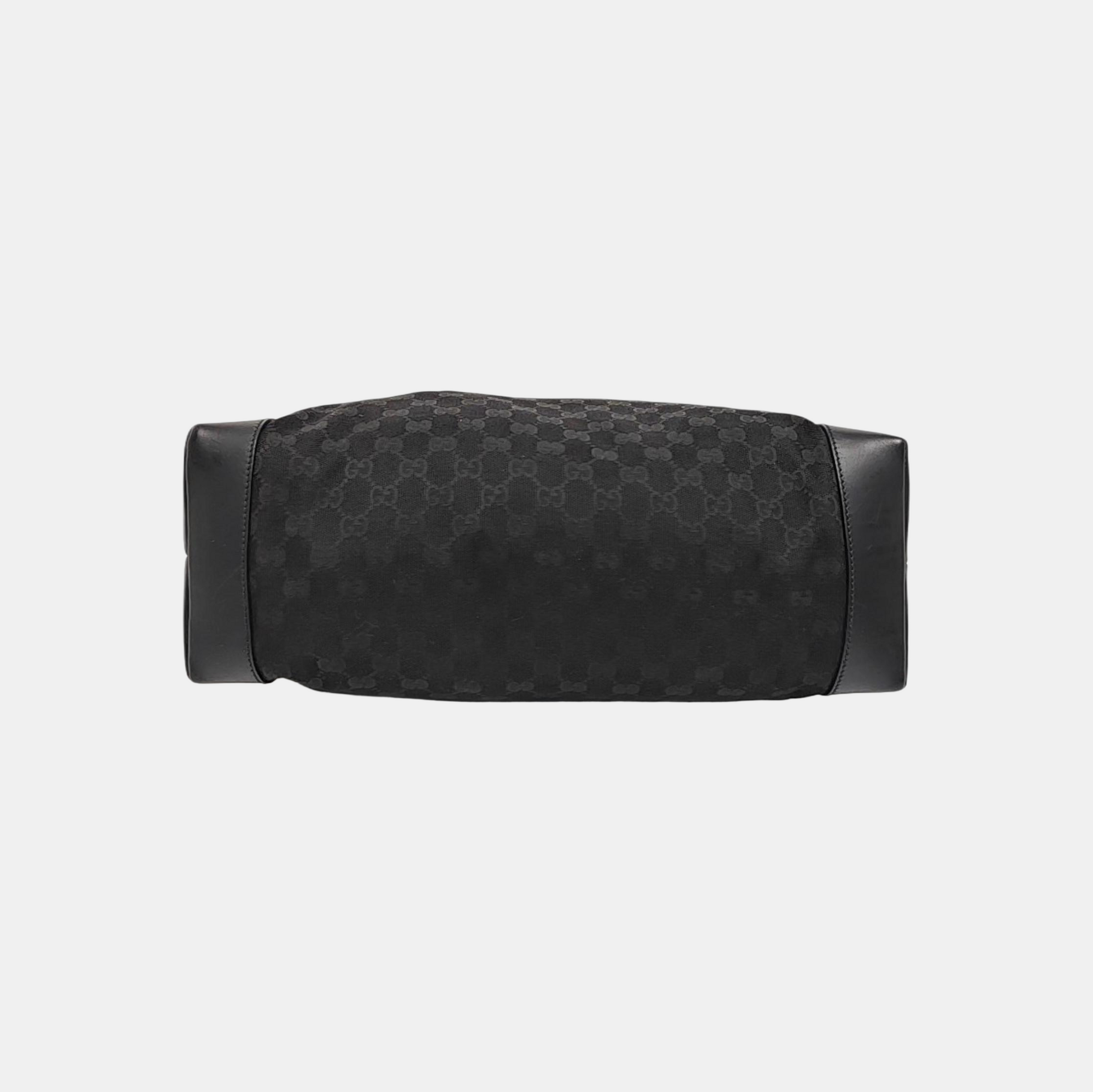 Monogram Canvas Tote Bag Black