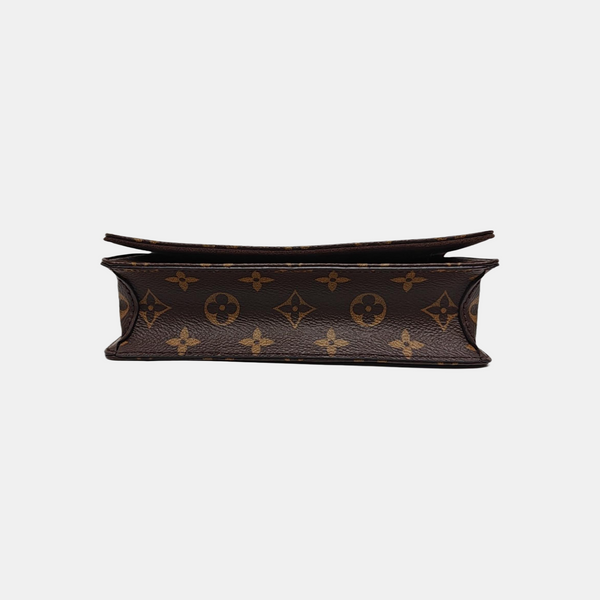 Lily Monogram Coated Canvas Brown
