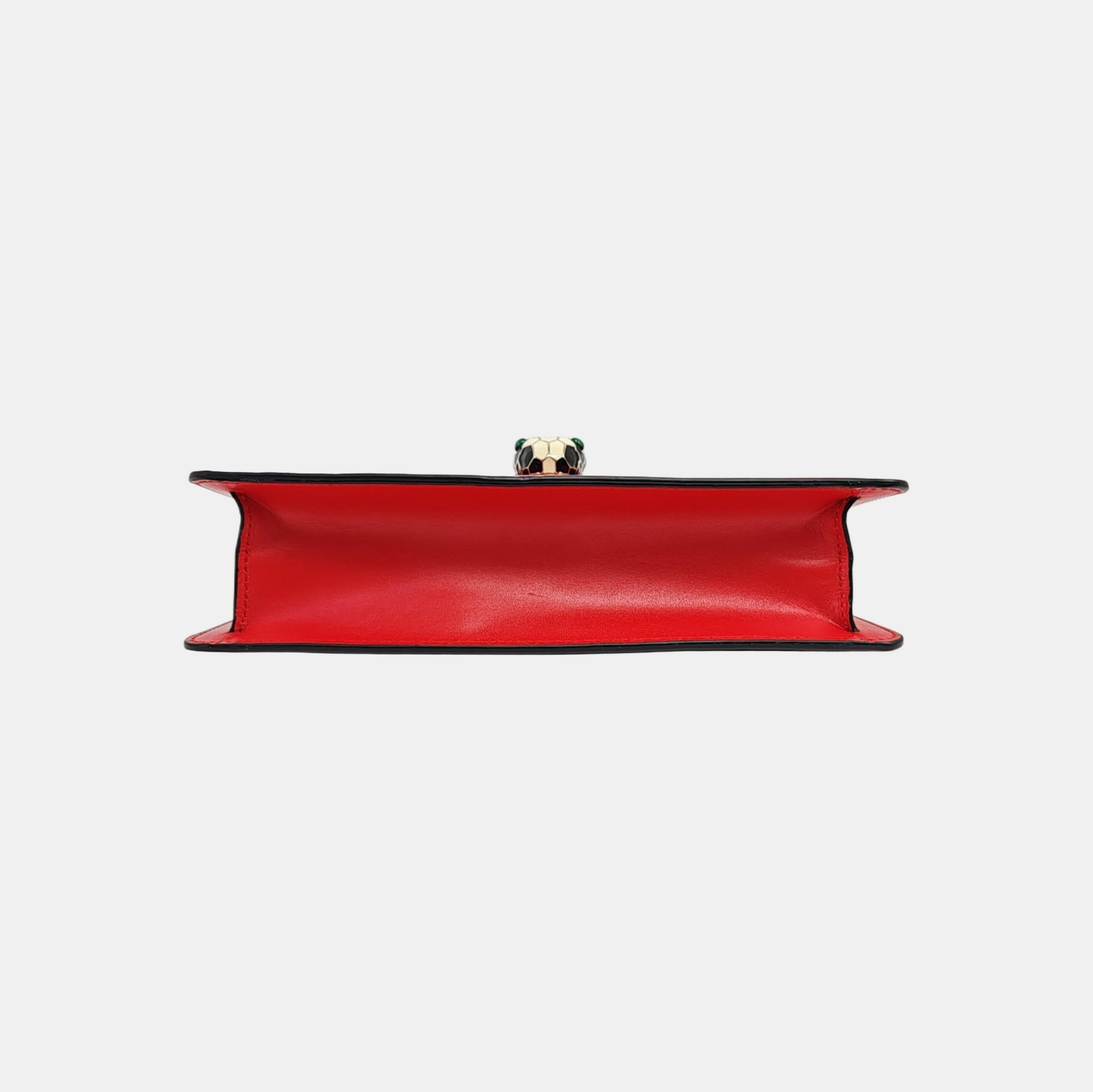SERPENTI FOREVER Small Calfskin Red