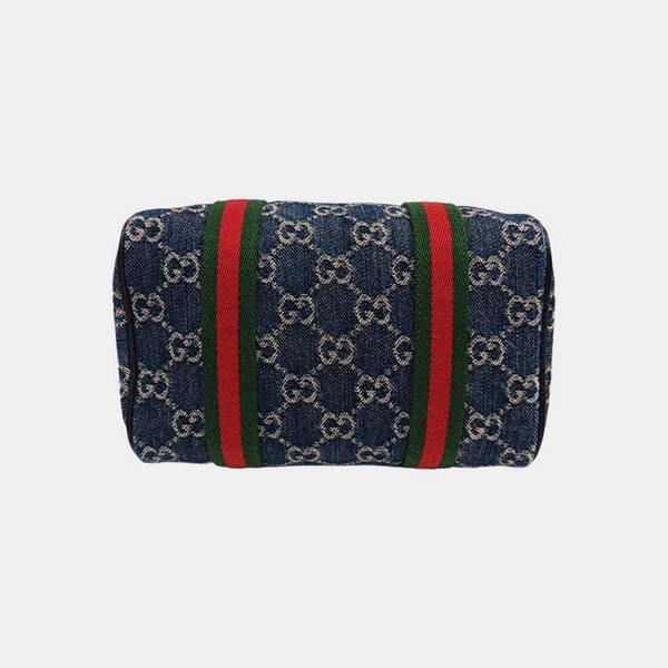 Ophidia Mini Monogram Denim Blue