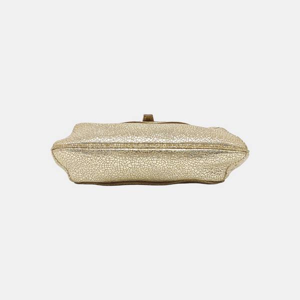 Special Material Shoulder Bag Gold
