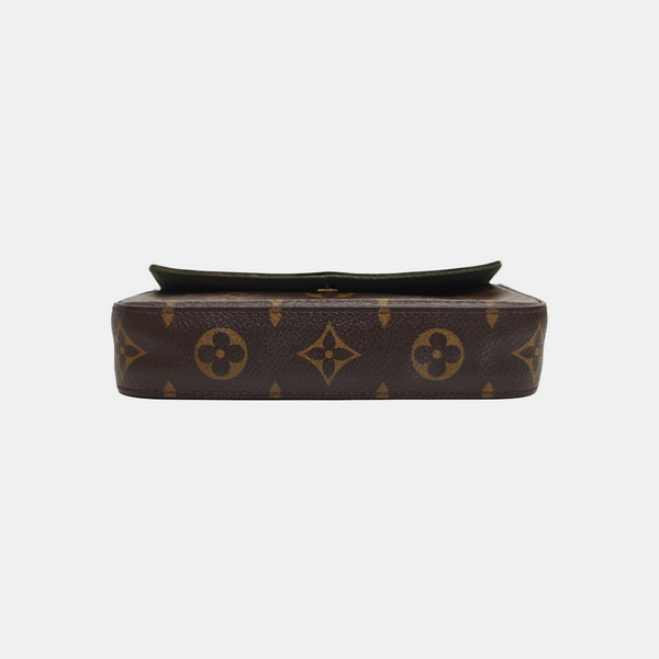 FÉLICIE Monogram Coated Canvas Brown