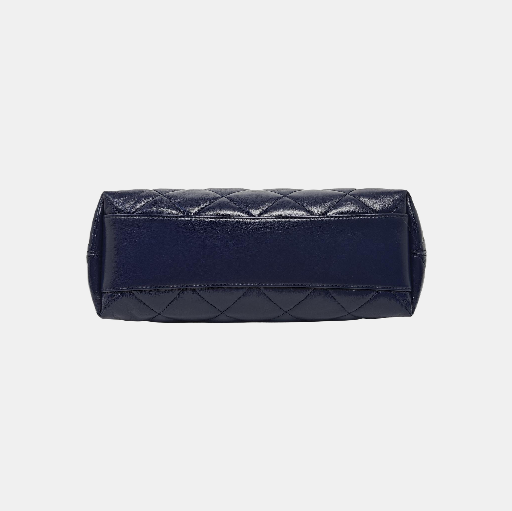 Quilted Calfskin Shoulder Bag Blue